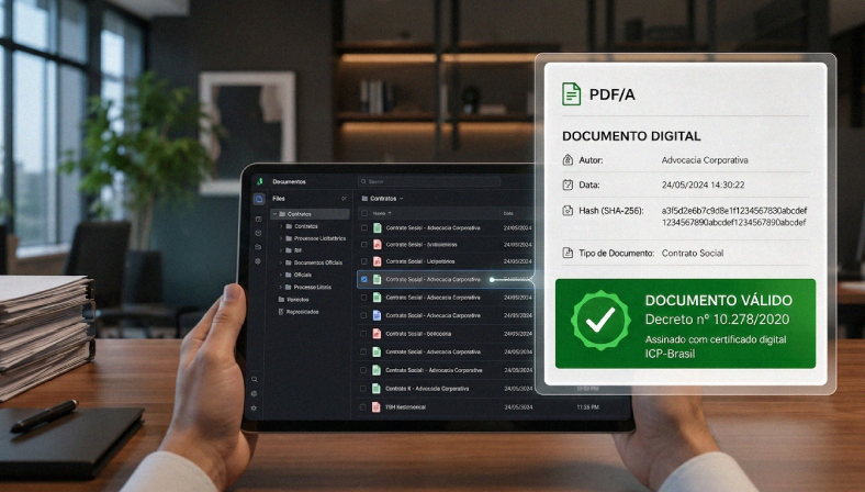 O Decreto 10.278/2020 seus requisitos para digitalização de documentos e validade jurídica.